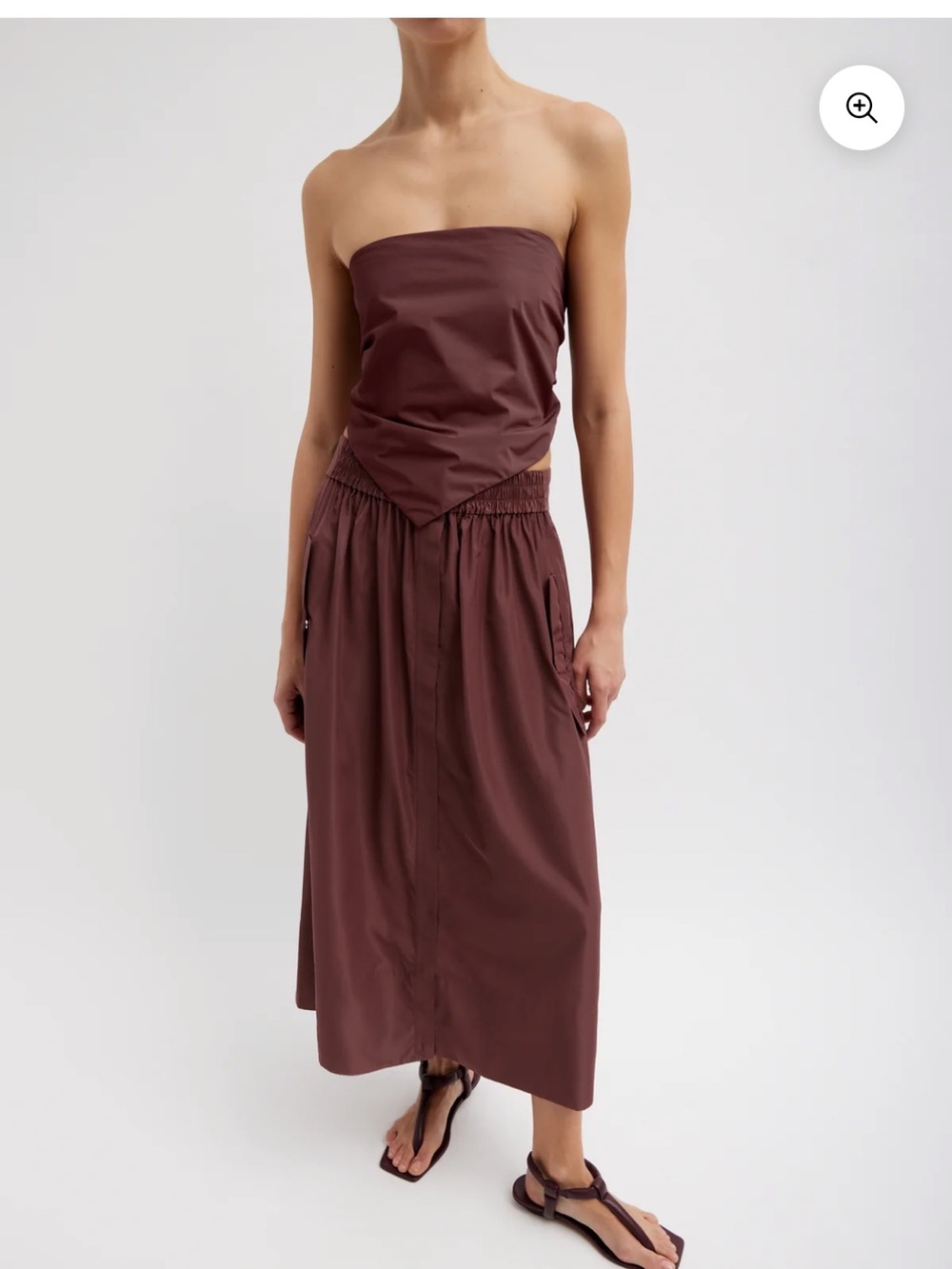 Tibi Italian Sporty Nylon Zip Skirt. Size M.